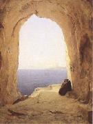 Karl Blechen Monks at the Gulf of Naples (mk09) china oil painting reproduction